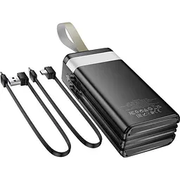 Зовнішній акумулятор Hoco DB58 Plentiful 30000mAh 22.5W Black [161328] - мініатюра 2