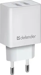 Зарядний пристрій 2xUSB 16W 2.1A UPA-22 білий Defender - мініатюра 2