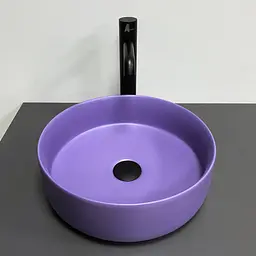Умивальник VBI Prato lavender matt накладний VBI-011412, Синій - мініатюра 2