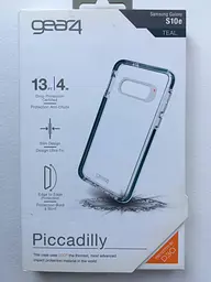 Протиударний прозорий чохол GEAR4 Piccadilly D3O з антимікробним покриттям для Samsung Galaxy S10e Clear Black - мініатюра 4
