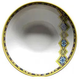 Набір 6 салатників "Вишиванка жовто-блакитний ромб" S&T Ø17,5 см kuh0007406