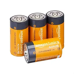 Лужна багатоцільова батарейка Amazon Basics з 4 входами C, 1,5 В lr14