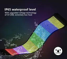 Гнучкий екран LED Matrix Panel APP Wi-Fi RGB 120 x 595 мм - мініатюра 5