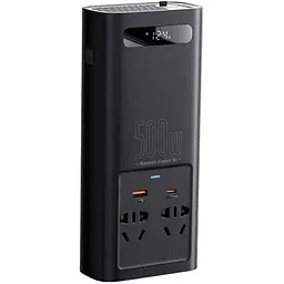 Автомобільний інвертор Baseus Super Si Power Inverter 500W [CGNB000101] [72165] - мініатюра 2