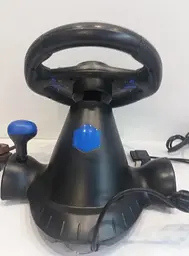 Гоночне кермо Vibration Steering Wheel PS2 PS3 pc USB мультимедійне 3 в 1 - мініатюра 7