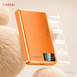 Power Bank 10000 mAh Earldom ET-PD62 MagSafe 20W PD Cosmic Orange - мініатюра 6