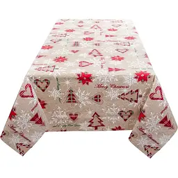 Скатертина водовідштовхувальна Lefard Home Textile Turron burdeos 140х240 см (715-357) - мініатюра 4
