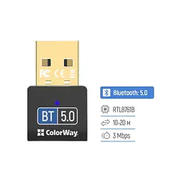 Bluetooth-адаптер ColorWay Bluetooth BT 5.0 (CW-AD-BT50) - мініатюра 6