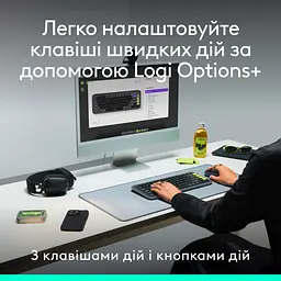 Комплект клавіатура та миша Logitech POP Icon Combo Bluetooth UA Rose [920-013142] [121100] - мініатюра 10