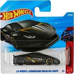 Базова машинка Hot Wheels Night Speed LB-Works Lamborghini Huracán Coupé чорна (5785) JJJ53-N521
