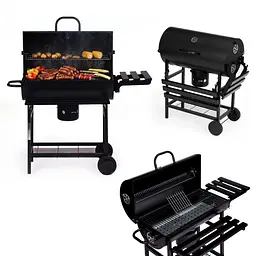 Вугільний гриль MultiGarden XXL BBQ0370 з кришкою, термометром та попільником - мініатюра 2