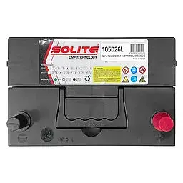 Акумулятор Solite 6СТ-78Ah 105D26L ASIA Ев (-/+) 650CCA 260 x 173 x 225 мм - мініатюра 4