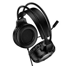 Навушники ігрові BOROFONE BO112 Wave gaming headphones чорний - мініатюра 2