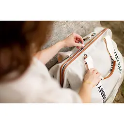 Сумка Childhome Mommy bag Signature - Canvas White, біла (CWMBBSCOW) - мініатюра 27