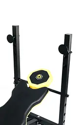 Тренувальна лавка Besport WB-003 горизонтальна для жиму зі стійкою під штангу - мініатюра 2