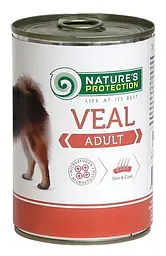 Вологий корм для дорослих собак всіх порід з телятиною Nature's Protection Adult Veal, 800г