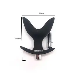 Анальна пробка-розширювач з вібрацією Black Velvets Anchor Plug 12,2 см K000671 - мініатюра 5