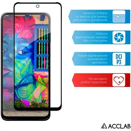 Скло захисне ACCLAB Full Glue MOTO G13/G23/G53 Black (1283126567247) - мініатюра 5