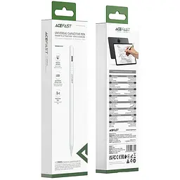 Стілус Acefast V1 Universal Capacitive Pen White - мініатюра 4