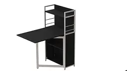 Стіл книжка з етажеркою Практик 1 Ferrum-decor 1200x640x990 Білий метал ДСП Сосна Кембра 16 мм (FRD-104620) - мініатюра 5