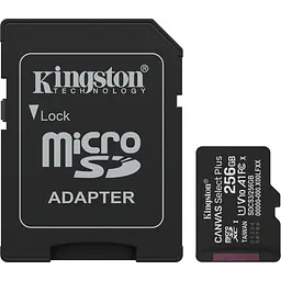 Карта пам'яті Kingston MicroSDXC 256GB Canvas Select Plus Gen3 class 10 + adapter SD (SDCS3/256GB)