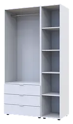 Комплект Doros Гелар з Етажеркою Білий 2 ДСП 115.7х49.5х203.4 (42005029) - мініатюра 6