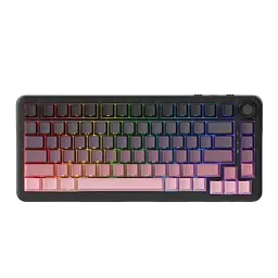 Клавіатура Ajazz AK820 Max Plus Gift Switch Side Printed Blackberry Pink