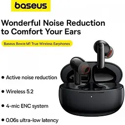 Навушники Baseus Bowie M1 True Wireless Earphones чорні NGTW270101 - мініатюра 8
