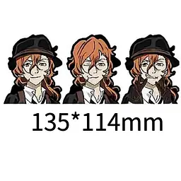 Голографічна наклейка Великий з бродячих псів Чуя Bungou Stray Dogs Chuuya