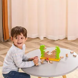 Настільна гра Viga Toys дерев'яна 25х17х8 см різнокольорова - мініатюра 7