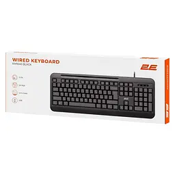 Клавіатура 2E KM1040 Full Size USB EN/UK Black (2E-KM1040UB_UA) - мініатюра 5
