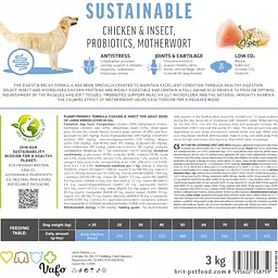 Сухий корм Brit Care Dog Sustainable Adult Large Breed для собак великих порід, з куркою та комахами, 12 кг - мініатюра 7