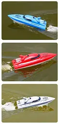 Швидкісний радіокерований катер Speedboat 2.4 GHz із двома моторами, акумулятором та USB-кабелем 25 см - мініатюра 5