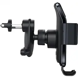 Автомобільний тримач холдер Baseus Smart Solar Power Wireless Car Mount Electric Holder SUZG000001 Black - мініатюра 2