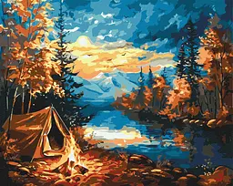 Картина за номерами Ніч у лісі Ideyka 40x50 см КНО2903