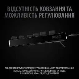 Клавіатура Logitech G PRO Mechanical Gaming USB UA Black (920-009392) - мініатюра 7