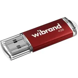 Флеш накопичувач USB 4Gb Wibrand Cougar Red USB 2.0 (WI2.0/CU4P1R)