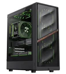Корпус GameMax Aeris 330 M Tempered Glass без БЖ Black (AERIS 330 MB) - мініатюра 2