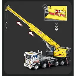 Конструктор Reobrix Mechanical автокран з пультом (22007) [161073] - мініатюра 4