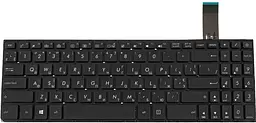 Клавіатура для ноутбука ASUS (X570 series) ukr, black, без фрейма, підсвічування клавіш(оригінал)