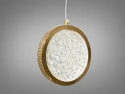 Люстра стельова LED Diasha 3005/1G, 8W, золота, для коридору, вітальні, спальні