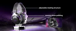 Ігрова гарнітура MageGee Wing (6971969724549) Black/Purple (G-000003960) - мініатюра 13
