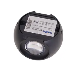 Підсвітка Brille LED фасадна IP65 AL-294/2х3W COB BK - мініатюра 6