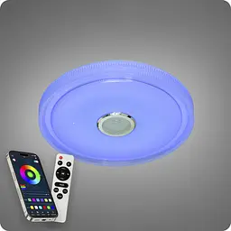 Люстра світлодіодна 517 Dlight RGB з пультом і колонкою 80Вт Білий (02165) - мініатюра 5
