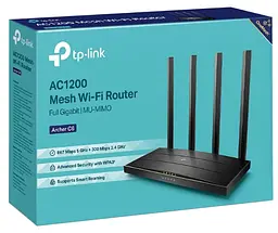 Бездротовий маршрутизатор TP-Link Archer C6 AC1200 Wireless Dual Band Gigabit Router (6474230) - мініатюра 3
