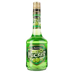 Лікер De Kuyper Pucker Sour Apple Зелене яблуко, 15%, 0,7 л