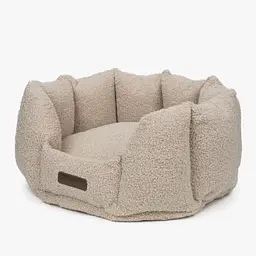 Лежак ортопедичний для собак "Shell Teddy" тауп XS(50*55см)