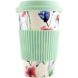 Чашка Keramia Flower story з силіконовою кришкою 440 мл (21-279-062) - мініатюра 2