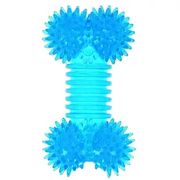 Іграшка для собак TatraPet Dental Gum кістка гумова з шипами піщалка 12-13 см  