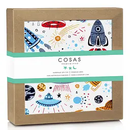 Пелюшка багаторазова Cosas непромокаюча Colorful Space 70х120 см, теракотова
